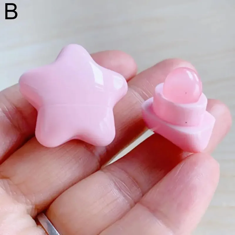 1/4 STK Bærbar tegneserie mini silikone læbebørste Cute Bear vinklede concealer børster Lip Balm Lip Gloss Concealer Make Up børster — image 7