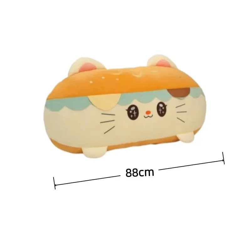 Hamburger Plush Cushion 58/88cm Stuffed Pillow Kawaii Sofa Bed Seat Decor Cushion Adorably Home Decor Toys Birthday Gifts