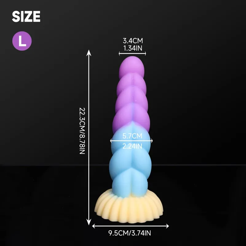 Fantasy Anal Plug Dildos Prostate Clit G-Point Stimualor Vagina Massage Butt Plug Soft Silicone Adult Sex Toys for Women and Men