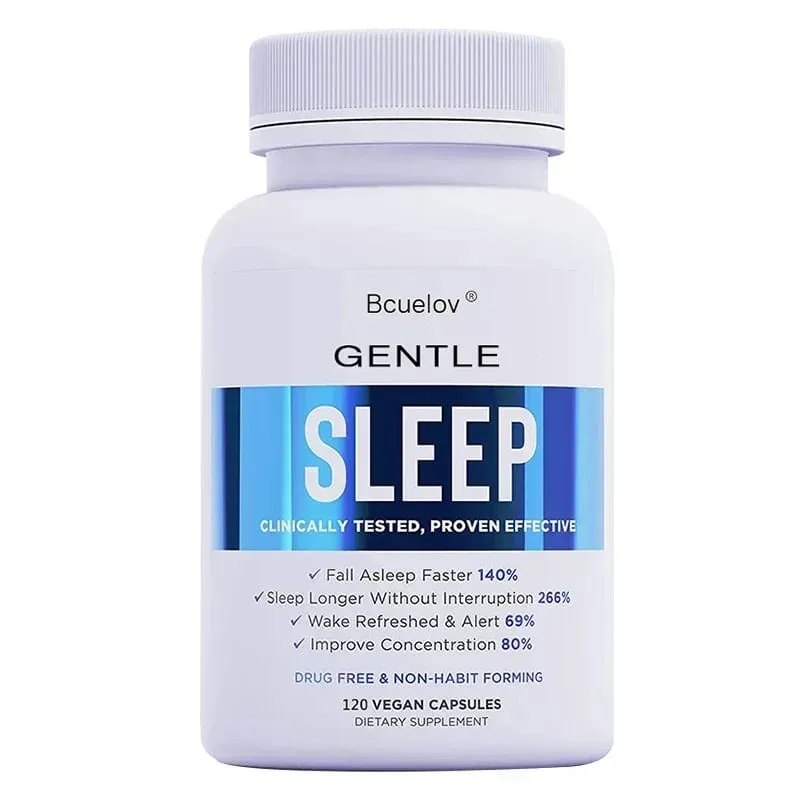 Adult Sleep Supplement Melatonin 5mg with Magnesium Glycinate Valerest & Ashwagandha Helps Relax and Promote Natural Sleep