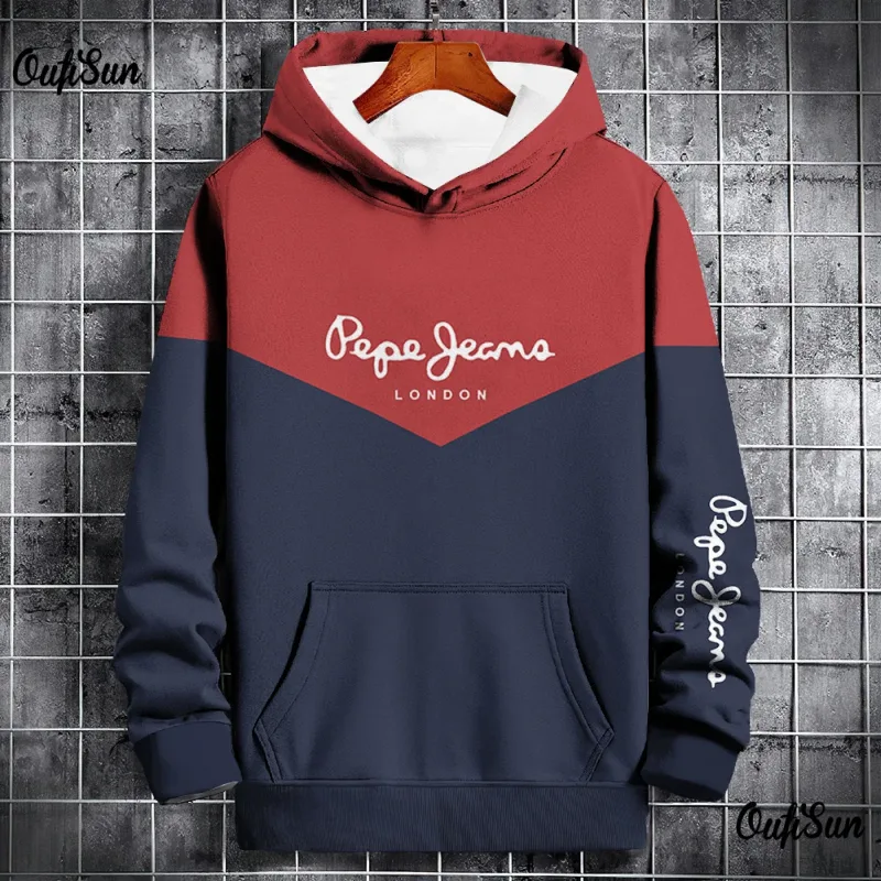 Autumn and Winter Casual Men's Hoodies Funny Splice 3D Print Sweatshirts Outdoor Sports Pullover Fashion Trend y2k Clothes Tops — image 9