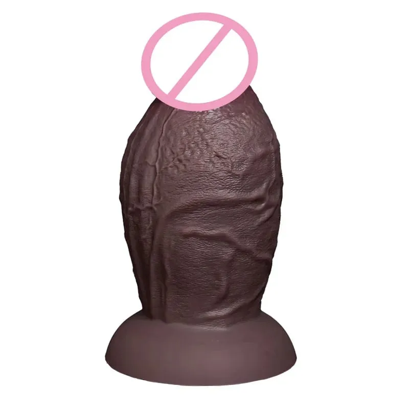 Super Realistic Anal Silicone Dildo Soft Huge Penis Suction Cup Dildo Vaginal Expander G-spot Stimulation with Strong Suction Cup Release Anal Training Hands Buttplug Adult Masturbator Cock Big Dick Butt Plug Sex Toys For Women Men Couples — image 2