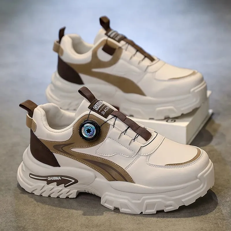 Autumn New Men's Versatile High-Top Trendy Thick-Soled Running Shoes Casual Fashion Sneakers Suitable for Outdoor Sports — image 2