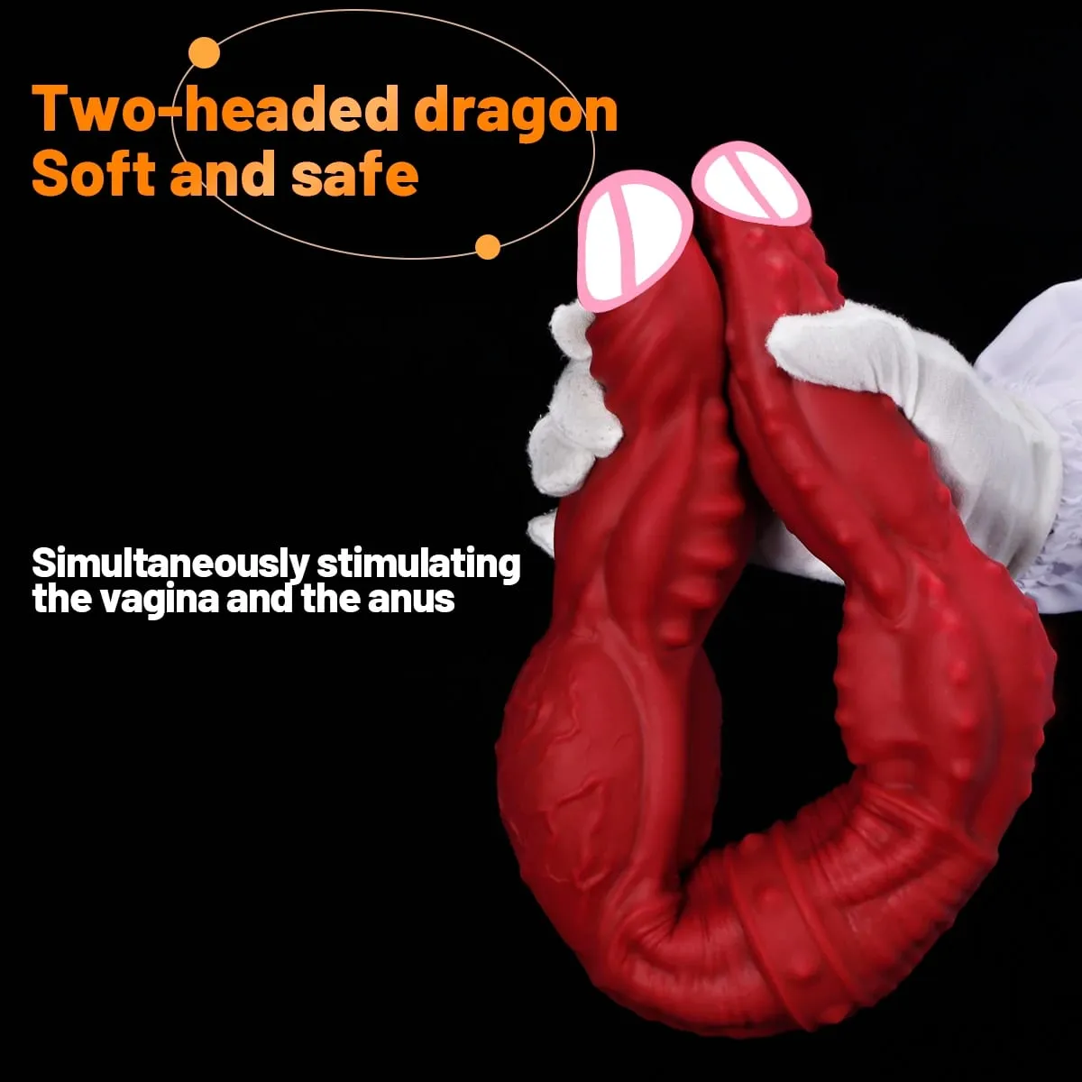 Huge Thick Anal Plug Dildo Double-headed Dick Lesbian Adult Sex Toys Realistic Penis Vagina Clitoris Massage Sexy Veins Design