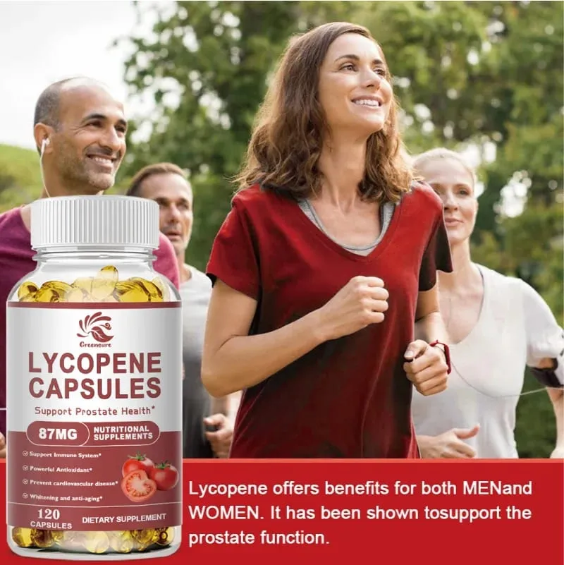 Capsules de lycopène, extrait de tomate, protège la prostate, augmente la force physique, supplément énergétique, améliore l'immunité — image 4