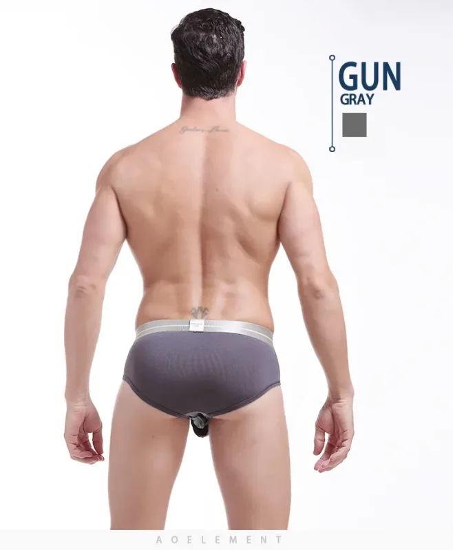 1pc Modal capsule lift U convex men's underwear bullet separate ice silk capsule pouch briefs