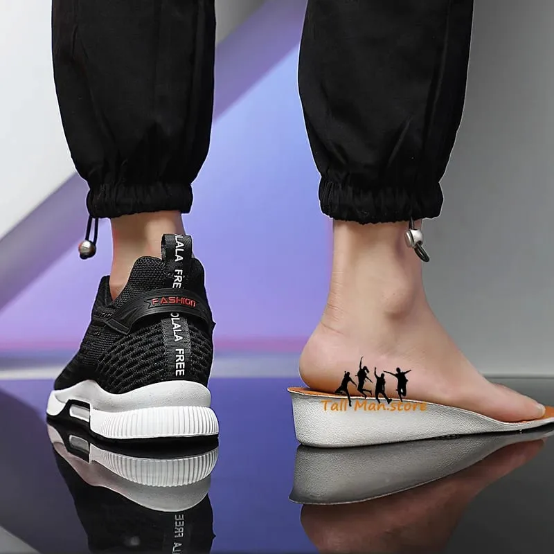 Turnschuhe Männer Höhenerhöhung Einlegesohlen 6 cm Erhöhung Schuhe Chunky Taller Heel Lift Plus Größe 37-46 — image 3