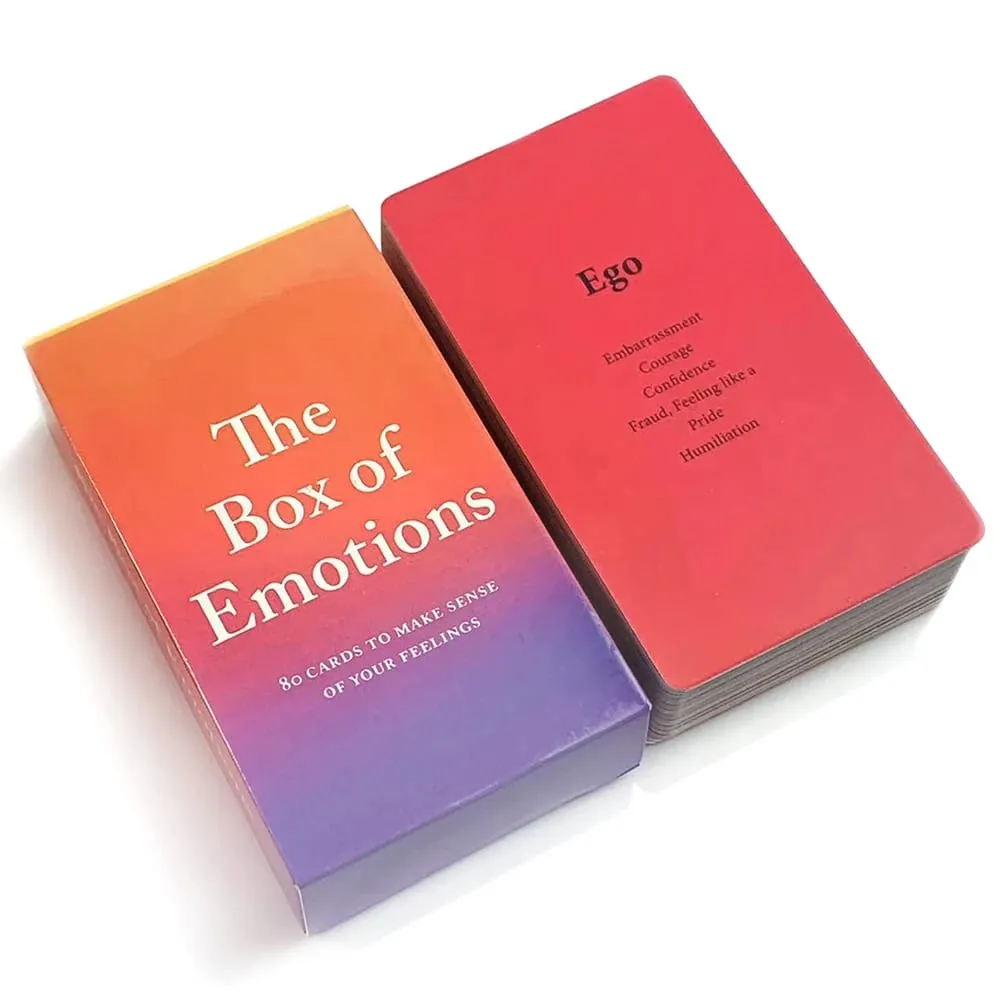 The Box Of Emotions Cards English Version 80 Cards To Make Sense Of Your Feelings Perfect For Spiritual Guidance & Collectors