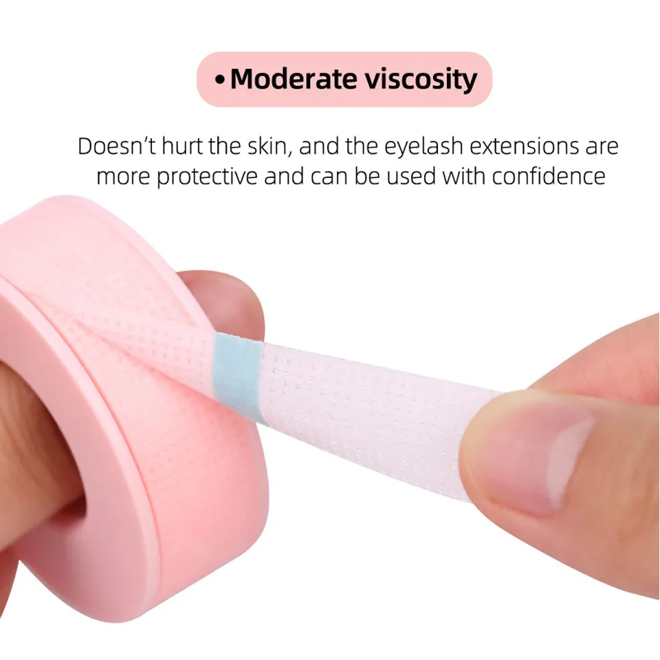 New10pcs Non-woven Silicone Gel Eyelash Tape Breathable Sensitive Resistant Microporous Eyelash Extension Color Tape Makeup Tool