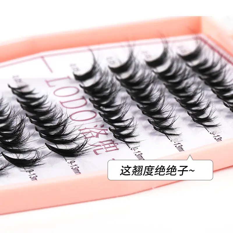 NEW Mix 8DFluffy Single Cluster Extension Eyelash Segmented Natural Mink cat Eye Effect μακιγιάζ Βλεφαρίδες Ατομικές ψεύτικες βλεφαρίδες