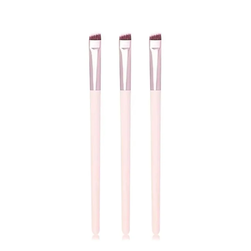 4Pcs Sickle Blade Eyeliner Brush Ultra Thin Flat Fine Eye Liner Makeup Brushes Flat Eyeliner Brush Eyebrow Make Up Brush