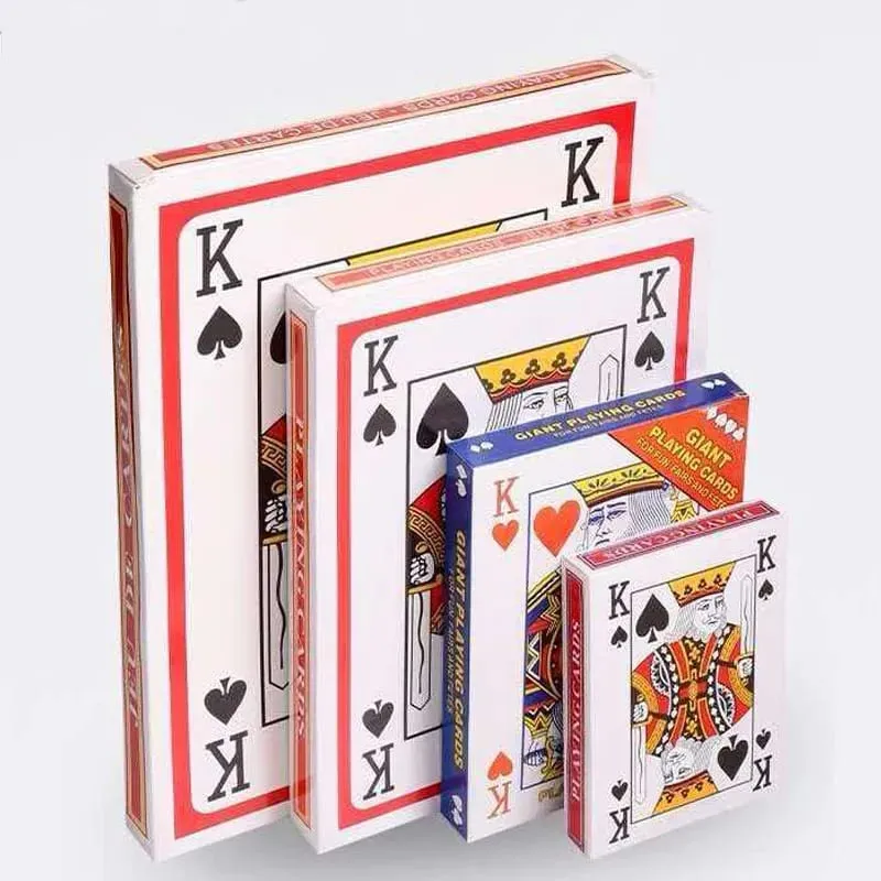 Giant Playing Cards Jumbo Size Oversized Carnival Birthday Wedding Party Favors Fun Challenges Company Team Building Games Props — image 6