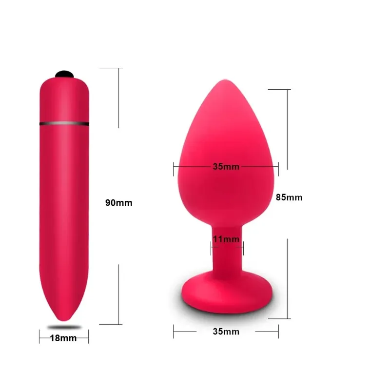 4 pçs silicone macio anal plug mini erótico bala vibrador butt plug brinquedo sexual para homens mulheres gay casais anal estimulador de próstata