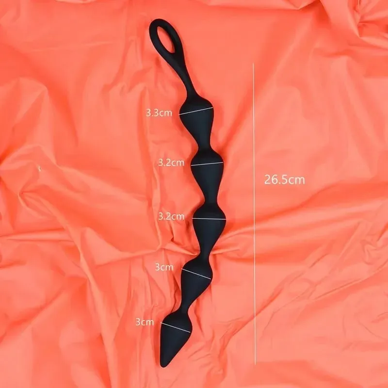 Large Anal Plug for Men & Women Multi-Size Silicone Anal Beads Trainer Kinky Adult Sex Toys for Beginners — image 8