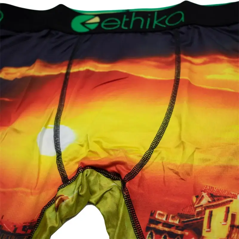 1Pcs Men Underwear Boxers Breathable Mesh Mens Underpants Plus Size Man Swimming Boxer Briefs Summer Sexy Men's Panties