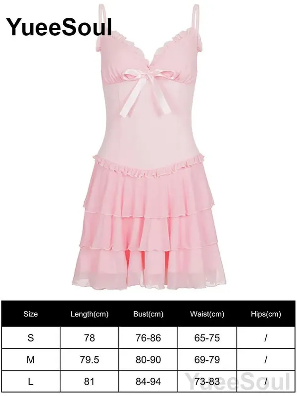 Pink Women's Dress Elegant Evening Birthday Party Female Dresses 2026 Summer New Sweet Cute Y2K Casual High Street Lolita Dress