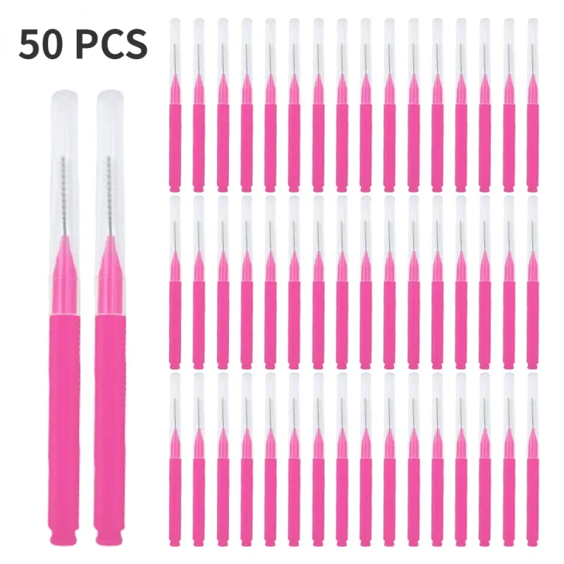 5-50PS Portable Mini Eyebrow Brushes Disposable Eyelash Brow Lifting Brush Applicators Lash Extension Comb Beauty Makeup Tools