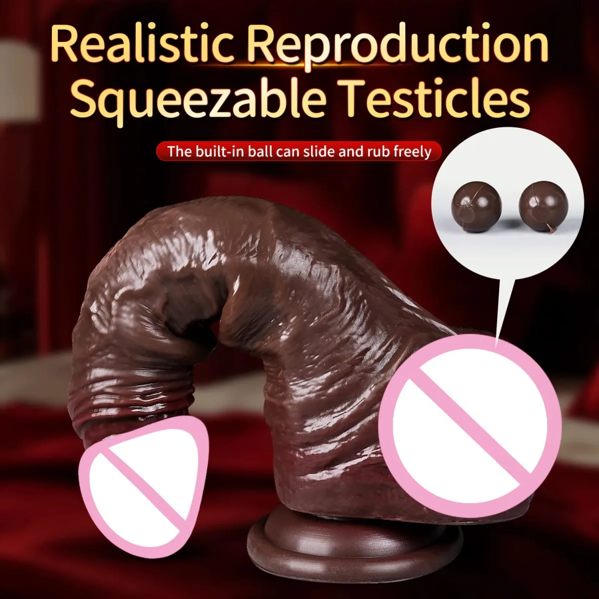 Woman Realistic Soft Double Layer Silicone Skin Sliding Foreskin Testicles Dildo Anal Massager Penis Butt Plug Adult Sex Toys 18