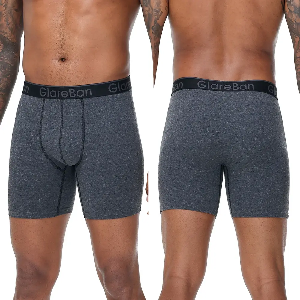5pc ensemble mi-long coton aléatoire Boxer Shorts hommes sous-vêtements hommes caleçons pour hommes Boxershorts Slips culottes douces slips de marque — image 6