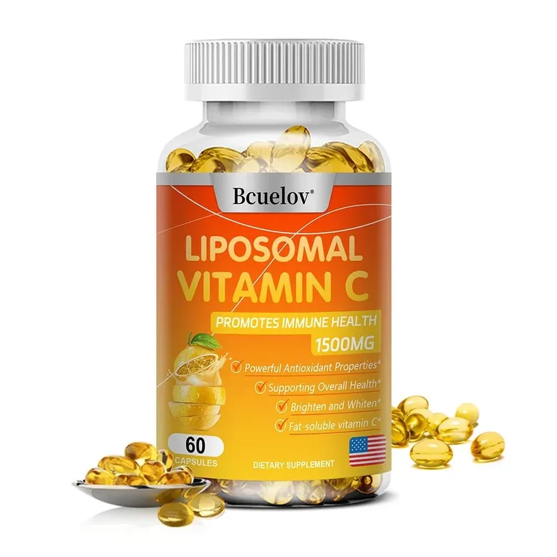 Liposomal Vitamin C Capsules Powerful Antioxidant Promotes Collagen Production Supports Skin Health 1500mg