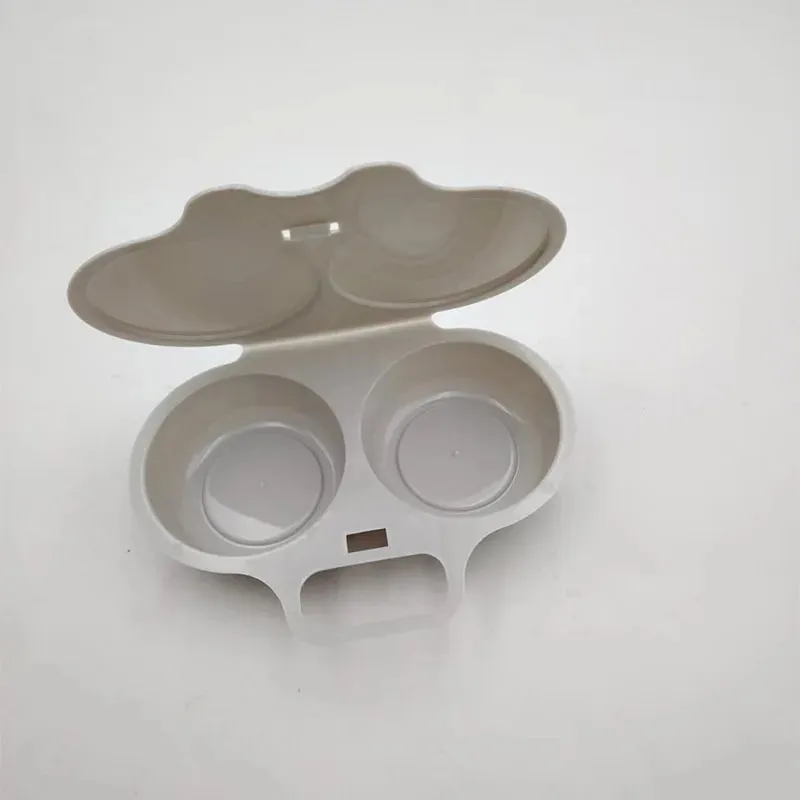 Pentola a vapore per microonde a doppia cavità Cuociuova Friggitrice in plastica per alimenti Stampo per cottura a vapore per uova Accessori da cucina Utensili da cucina — image 9