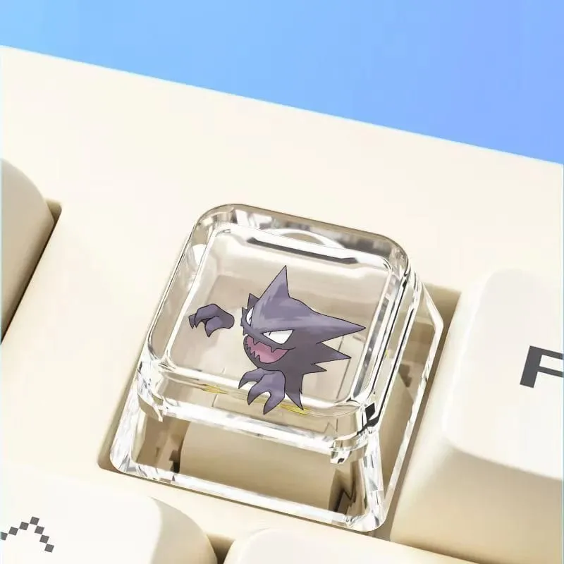 Cross mechanical keyboard personalized anime keycap single Charmeleon Blastoise Eevee transparent cartoon keycap