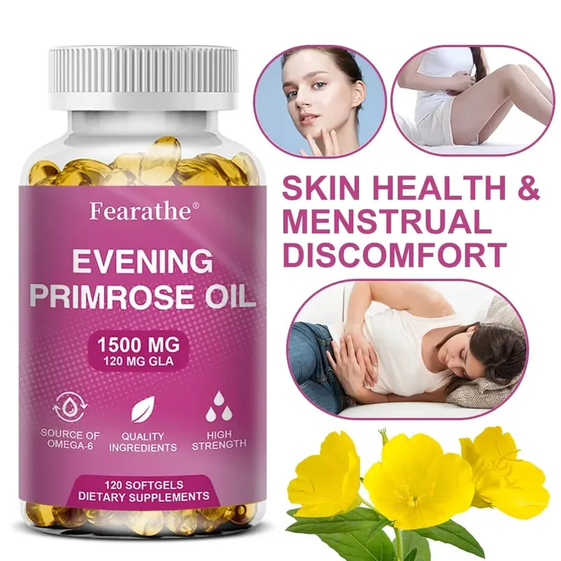Evening Primrose Oil Supplement Capsules