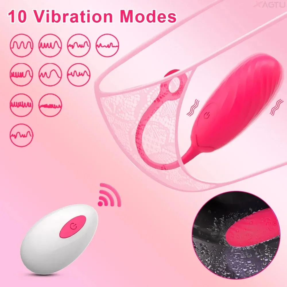 Remote Control Wearable Panties Vibrator Women Vagina Vibrator Vibrating Egg Female Masturbation Interaction Sex Toy for Couples