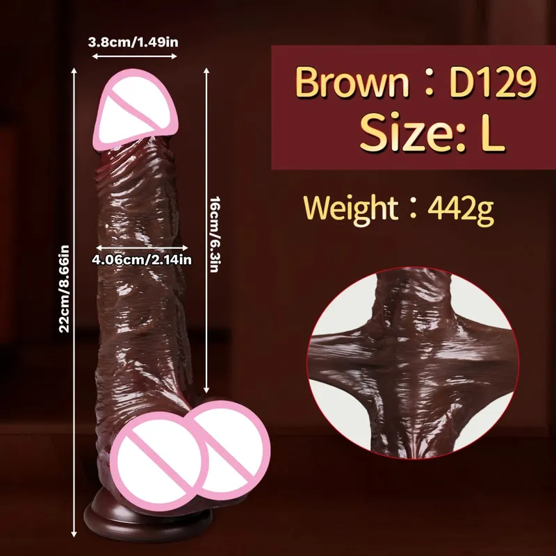 Realistic Sliding Foreskin Dildo for Women Testicles Penis Sexy Adult Strapon Dildos Masturbator Big Dick Anal Plug 18+ Sex Toys