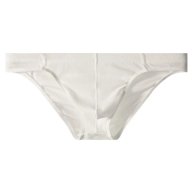 Men's Summer Ultra-thin Boxers Briefs Ice Silk Seamless Underwear Sexy Lingerie Underpants Shorts Breathable Panties — image 8