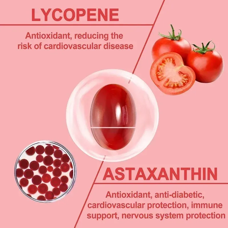 Astaxanthin + lykopenové kapsle - antioxidant podporuje vidění srdce a zdraví prostaty zlepšuje imunitu — image 6