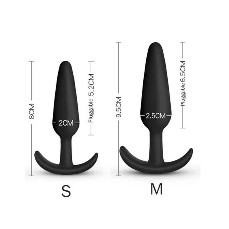 3 verschiedene Größen Analplug weiches Silikon Anal Butt Plug Stimulator Erwachsene Sexspielzeug für Männer/Frauen Prostata-Massagegerät Analtrainer