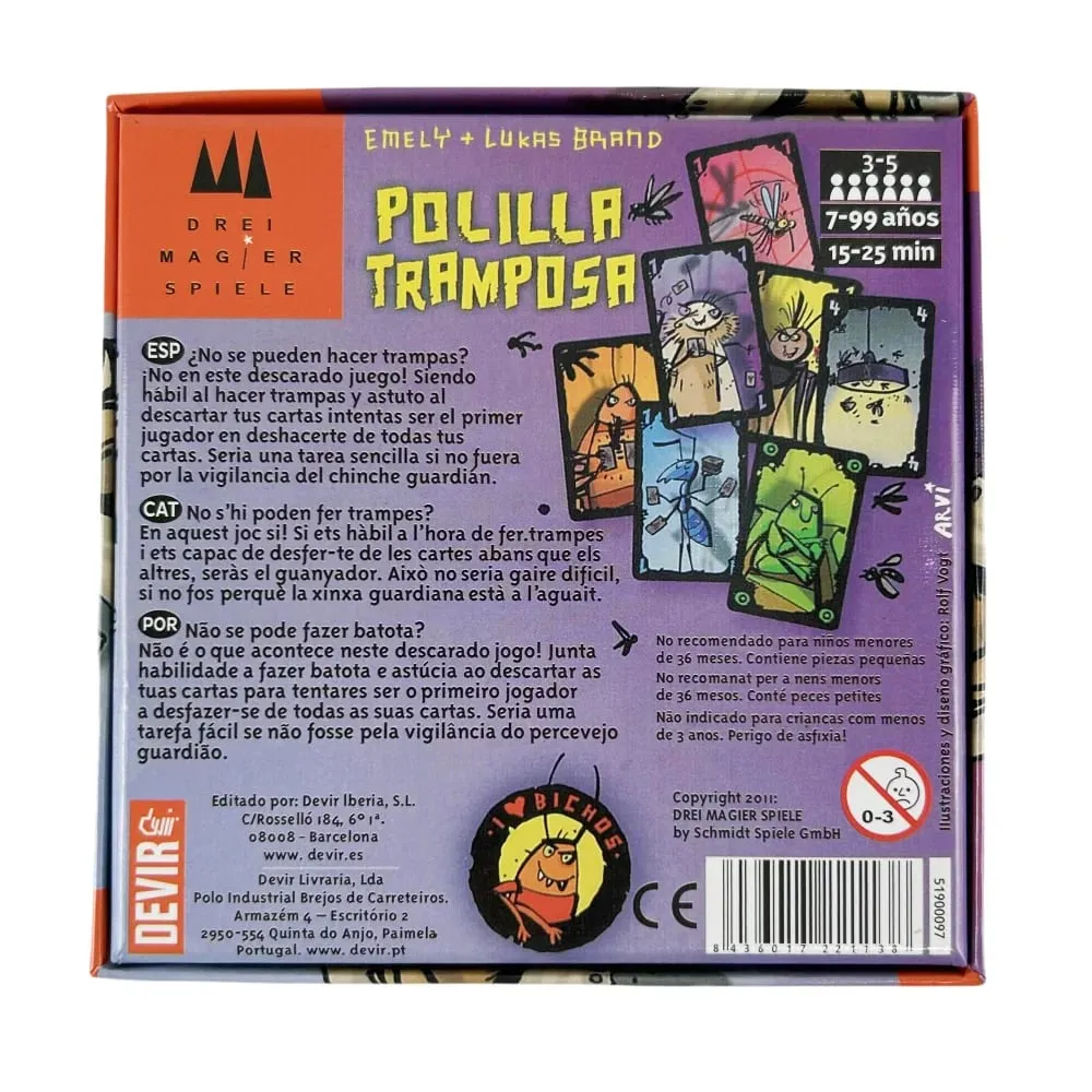 2026 Mogel Motte Polilla Cards Board Game Devir-game moth cheate /Royal Xiaoqiang Cheating Moth Cards — image 4