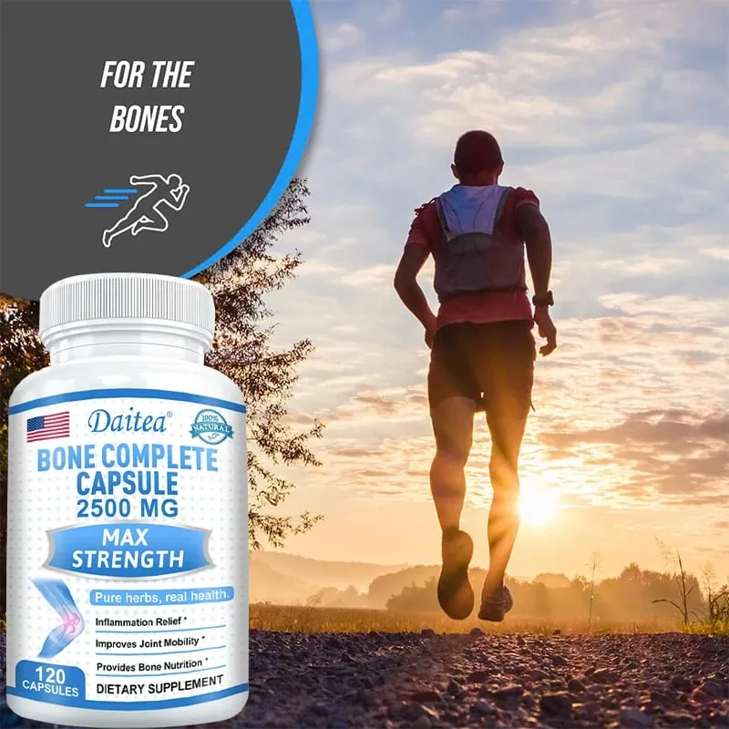 Collagen Bone Capsules Calcium Magnesium & Vitamins Supports Bone Density Calcium Absorption Cartilage & Joint Health