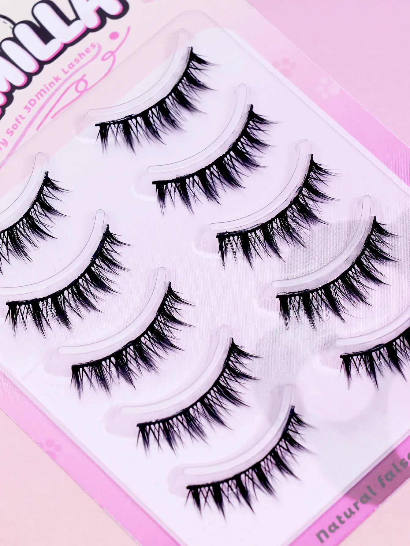 Spiky Devil Cat‑Eye False Eyelashes 5‑10mm Wispy Spiky Strip Lashes Natural Fluffy Fox Eye Lash Extension Soft 3D Mink‑Like