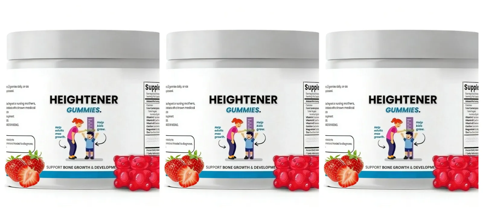 Calcium Vitamin D Gummies for Kids Adults Bone Health Support with Magnesium Zinc Vitamin C K2 Heightener Daily Supplement