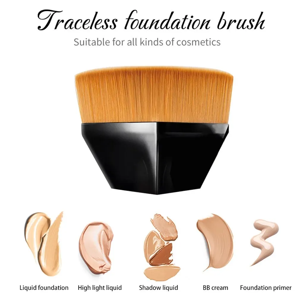 Magic Foundation Make-upborstel Vloeibare BB Cream Geen sporen Zacht Vezelhaarborstel met hoge dichtheid Meisjes Schoonheidstools met doos