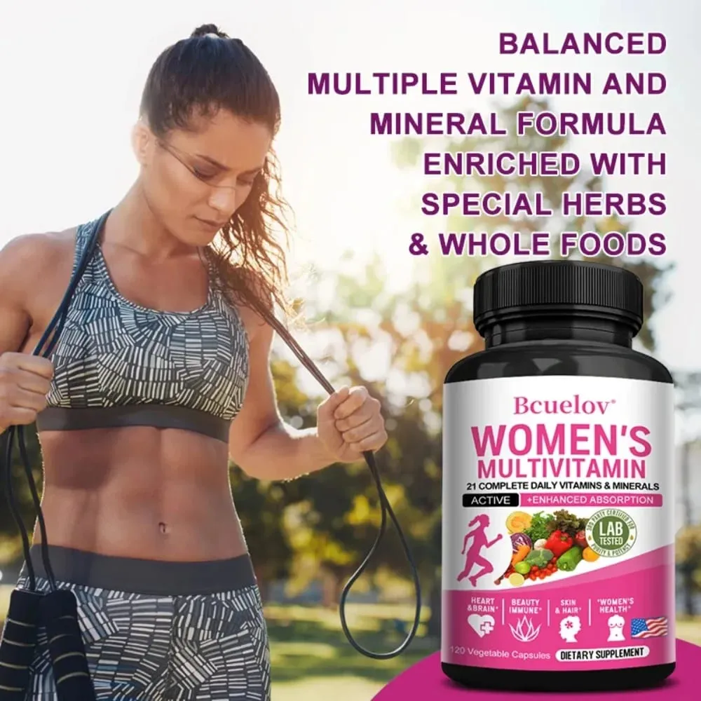 Multivitamin Minerals Capsules Zinc & Vitamin ACEDK Improve Immunity Healthy Hair & Skin & Nails for Women — image 2