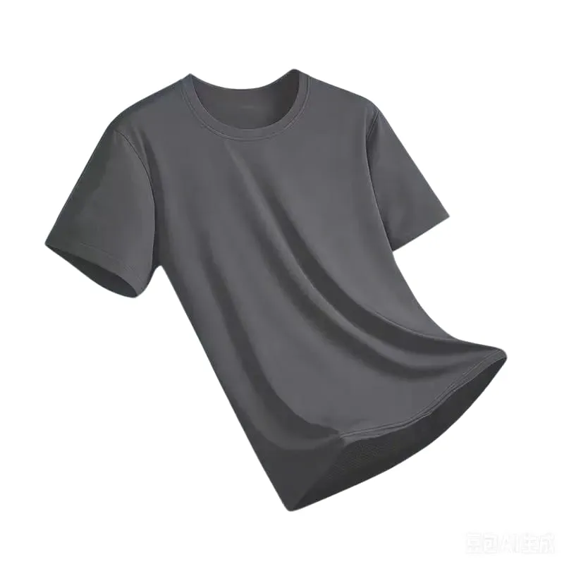 New Ice Silk Running Shirts Men Loose Short Sleeve Top Basketball Gym Sportswear For Male Fitness Workout Mesh Breathable Tee — image 13