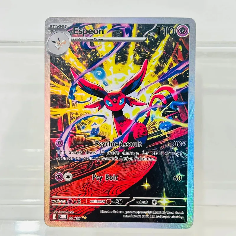 10Pcs (Charizard Mewtwo Gengar Vaporeon) DIY Holographic Texture Cards Perfect Condition Premium Anime Collection Card