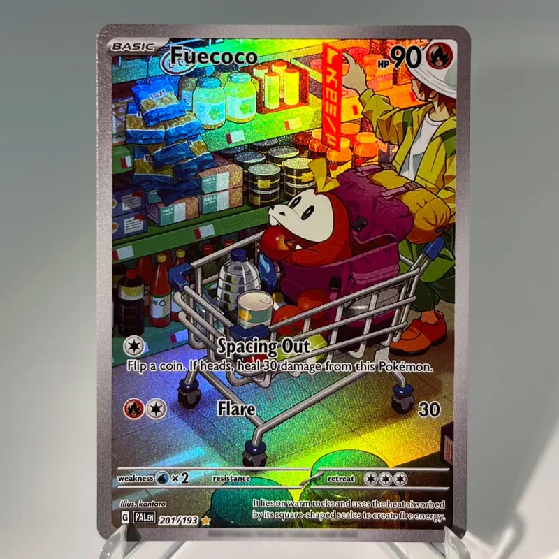 Paldea Evolved PKM Cards PTCG4-C GX Rainbow Magikarp Raichu Tyranitar Iono Rare Collection Battle Toys Gifts for Hobbies