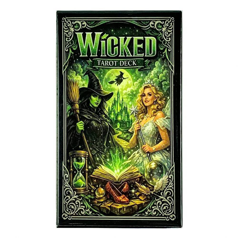 New Wicked Tarot Deck 78-cards Tradition Tarot Cards English Version Divination Board Games Halloween and Christmas Games