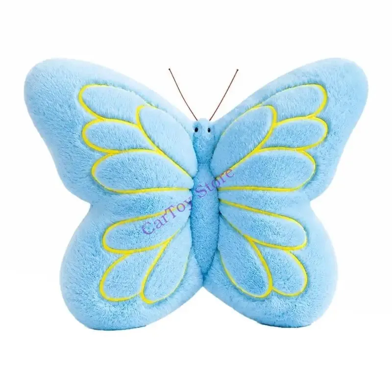 Plush Butterfly Cushion with Soft Cover Cotton Fill and Butterfly for Chair Sofa Bed and Lounge Seating