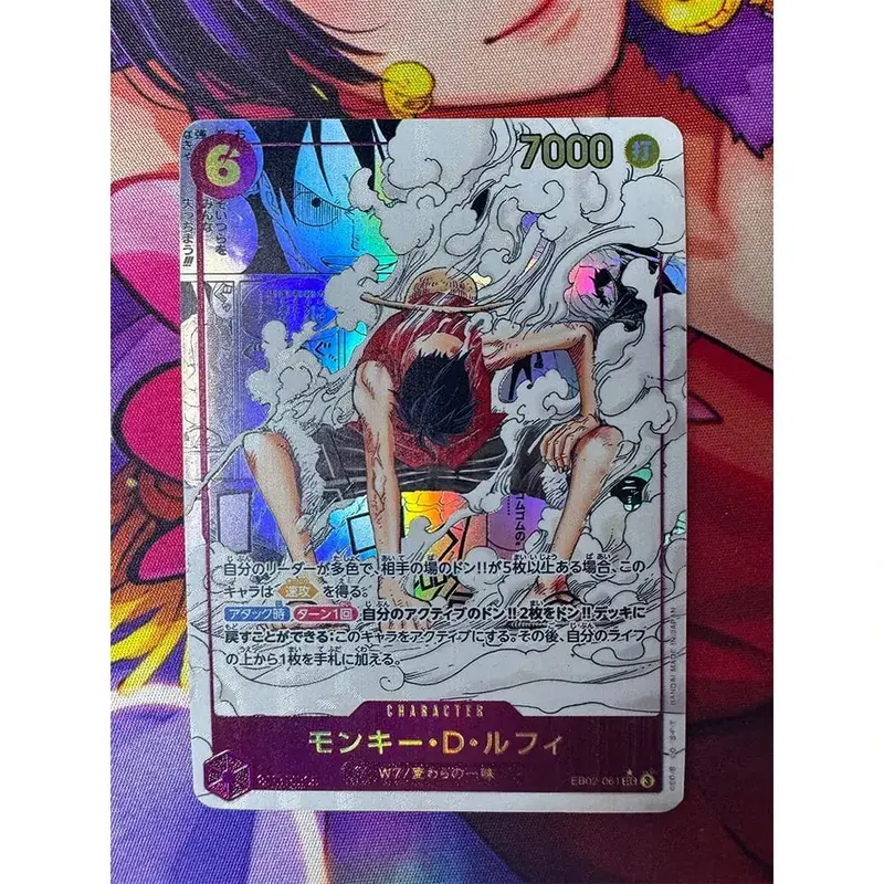 ONE PIECE Roronoa Zoro Monkey D. Luffy DIY Homemade Collection Card English Japanese Version Toys Christmas Birthday Gift