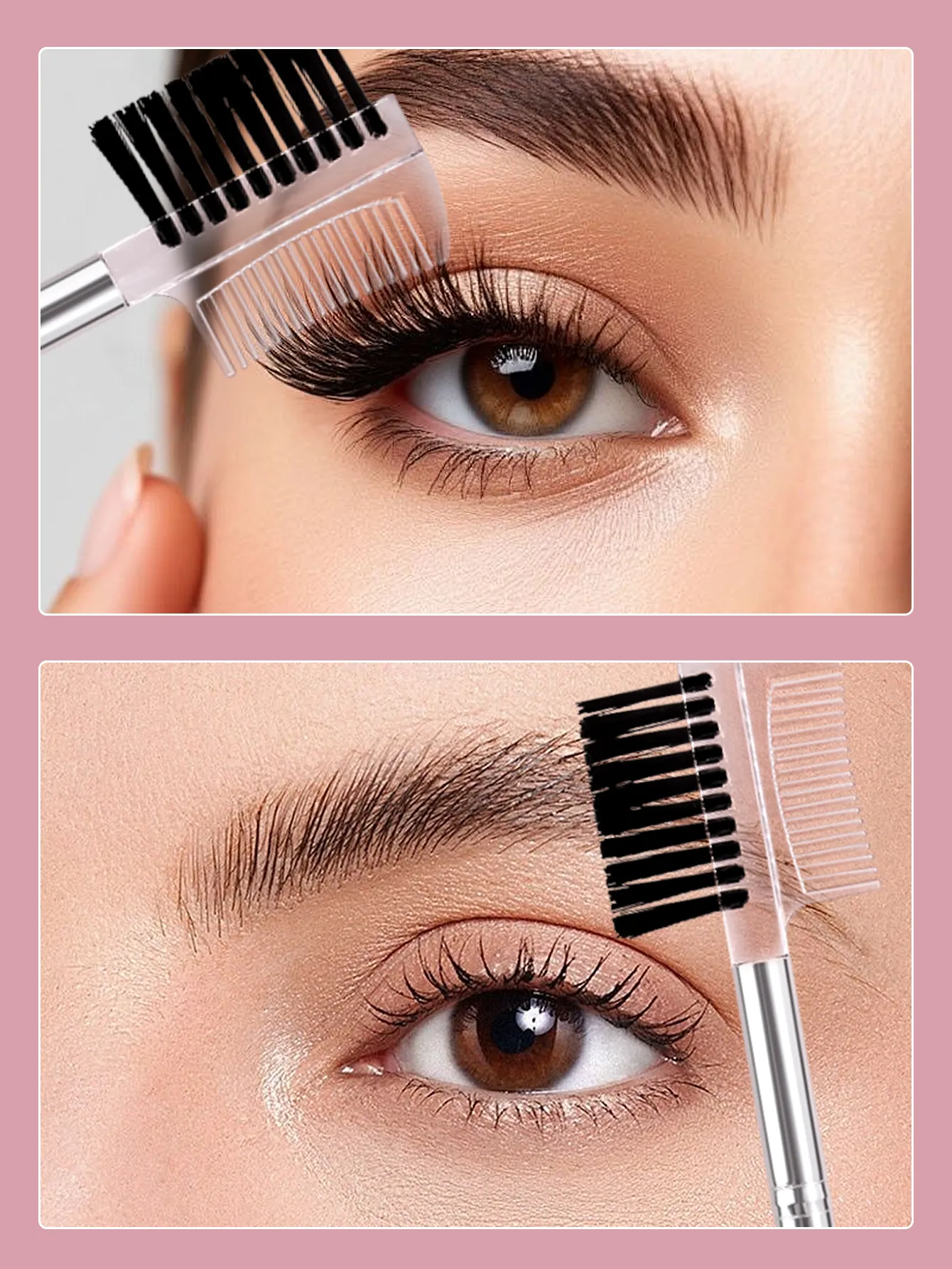 5PCS Makeup Brushes Eyelash Brush + Eyebrow Comb Makeup Brush Set Professional Volume Eyelashes