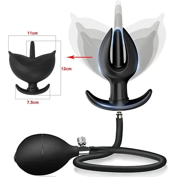 Anal Expander Expand Uppblåsbar Anal Plugg Överdimensionerad lavemang Training Butt Plug Butt Dilator Ass Prostata Sexleksak för män Kvinnor