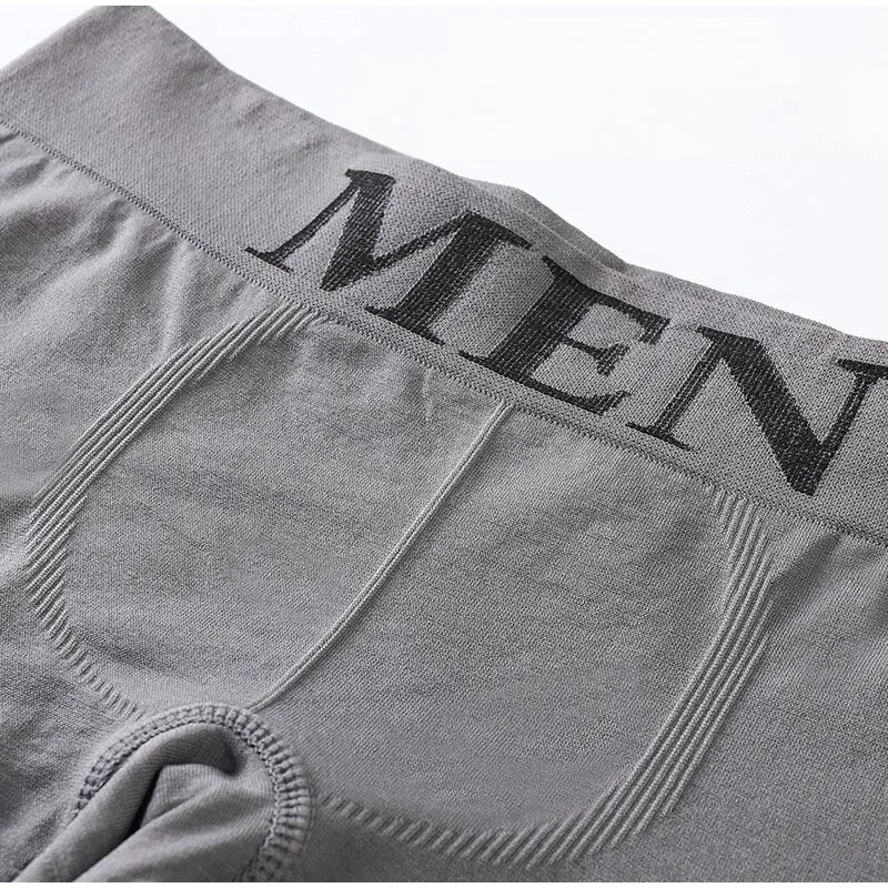 5Pcs Men's Plain Color Boxer Briefs Breathable High Elastic Cotton Underwear Soft Comfortable Underpants for Daily Gym Sports