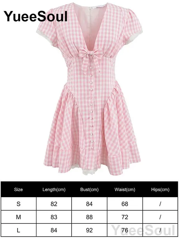 Pink Women's Dress Elegant Evening Birthday Party Female Dresses 2026 Summer New Sweet Cute Y2K Casual High Street Lolita Dress