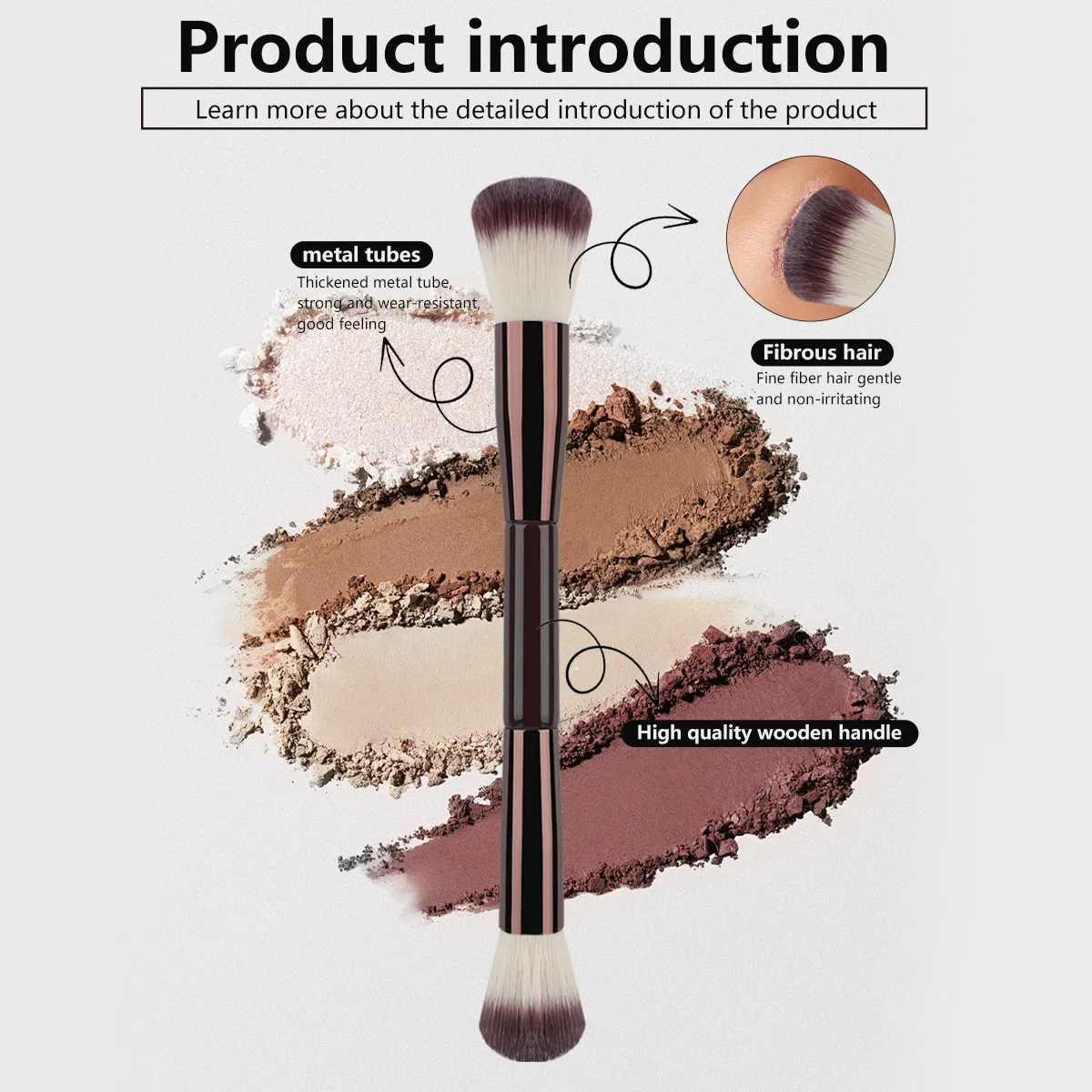 7Pcs Makeup Brushes Set Loose Powder Brush Blush Brush Foundation Brush Makeup Tools