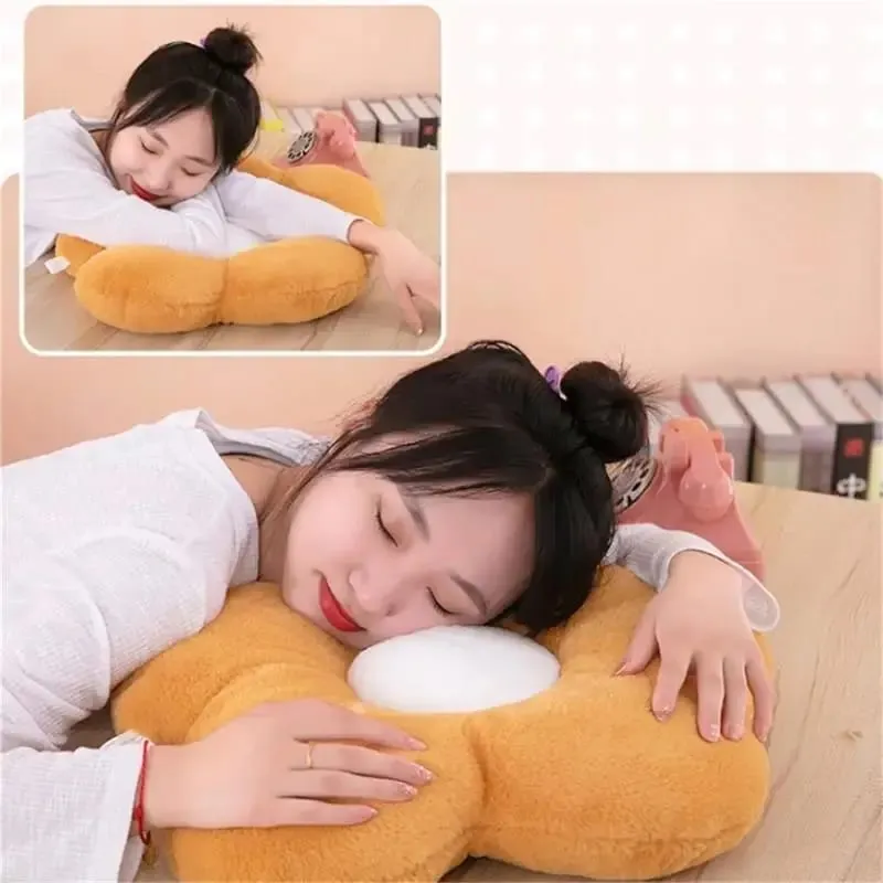 Practical 35cm Kawaii Colorful Flower Plush Pillow Cushion Soft Sunflower Plant Mat Stuffed Sofa Bed Sleeping Back Decor Gifts